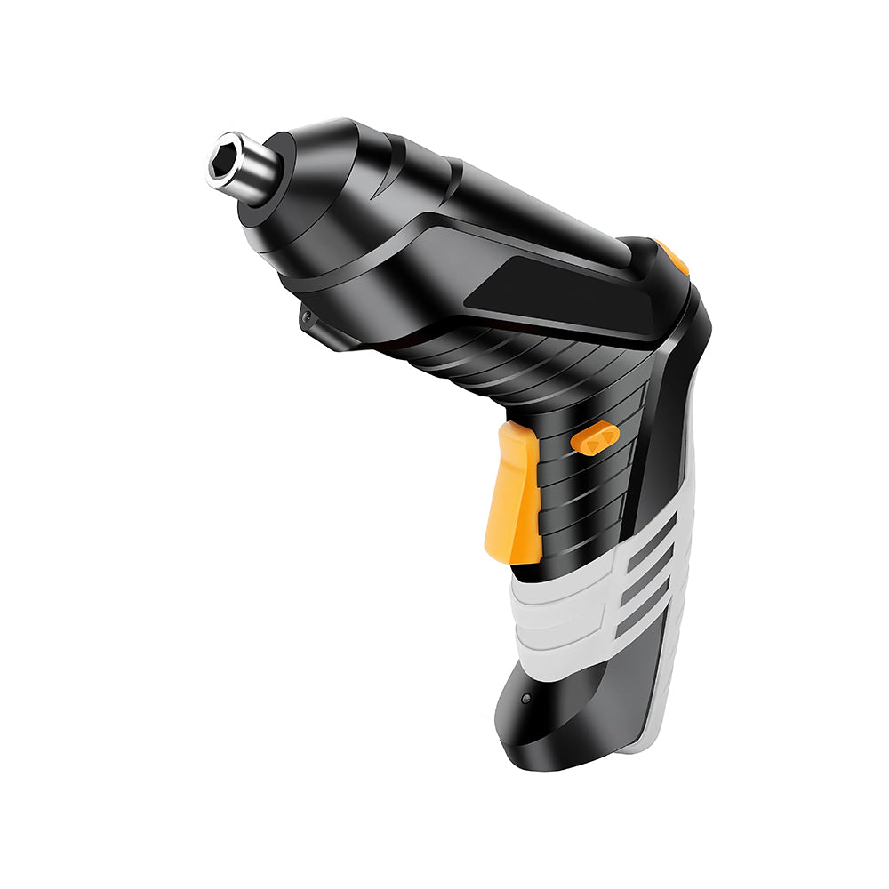 4.2V Cordless Electric Screwdriver Set with 10 Magnetic Bits, White