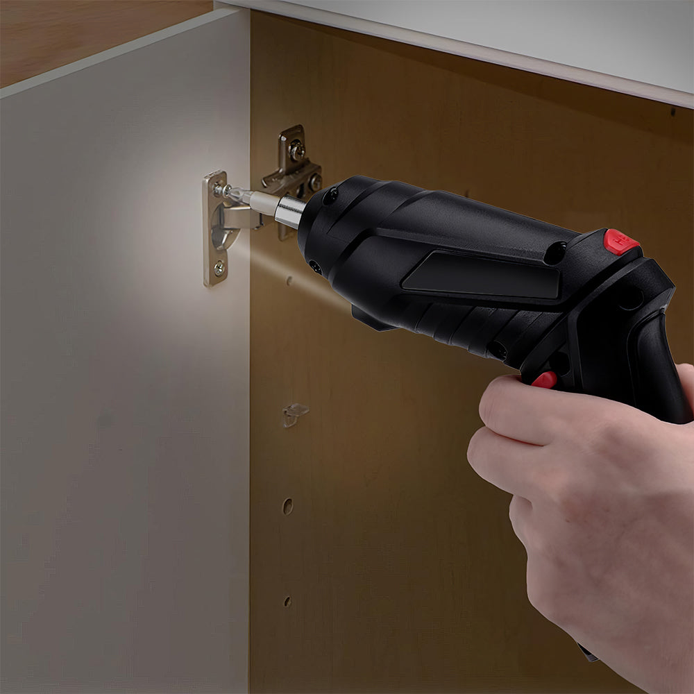 3.6V Cordless Electric Screwdriver 3.5Nm with LED Light & 6-Piece Kit