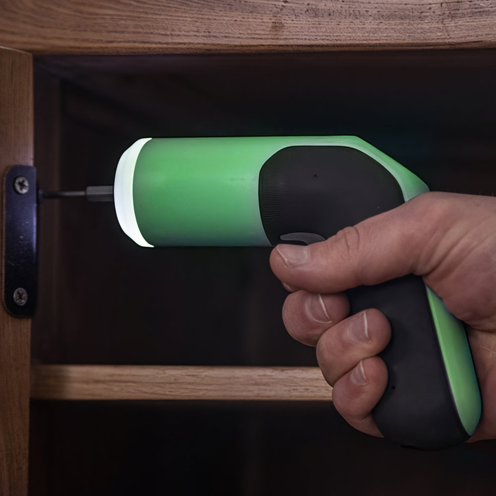 4V Cordless Electric Screwdriver 5Nm with 2000mAh Battery & 18 Bit Set