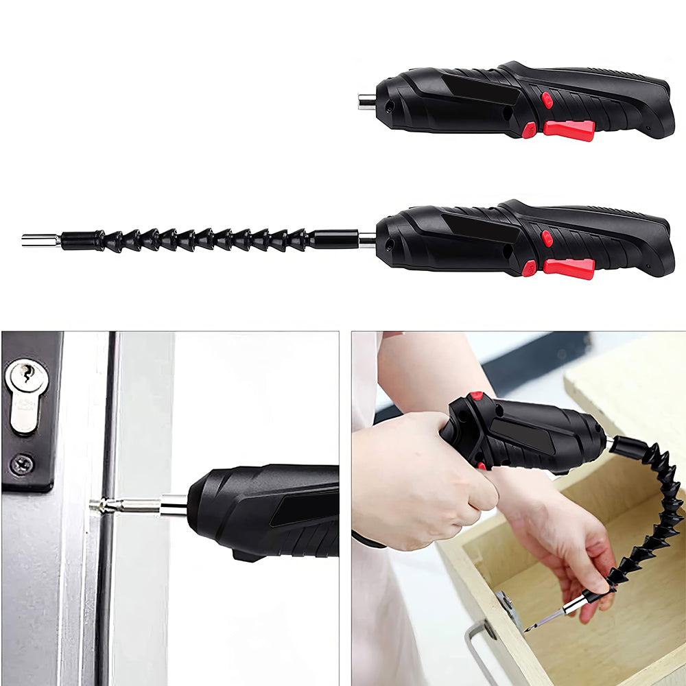 3.6V Cordless Electric Screwdriver 3.5Nm with LED Light & 6-Piece Kit