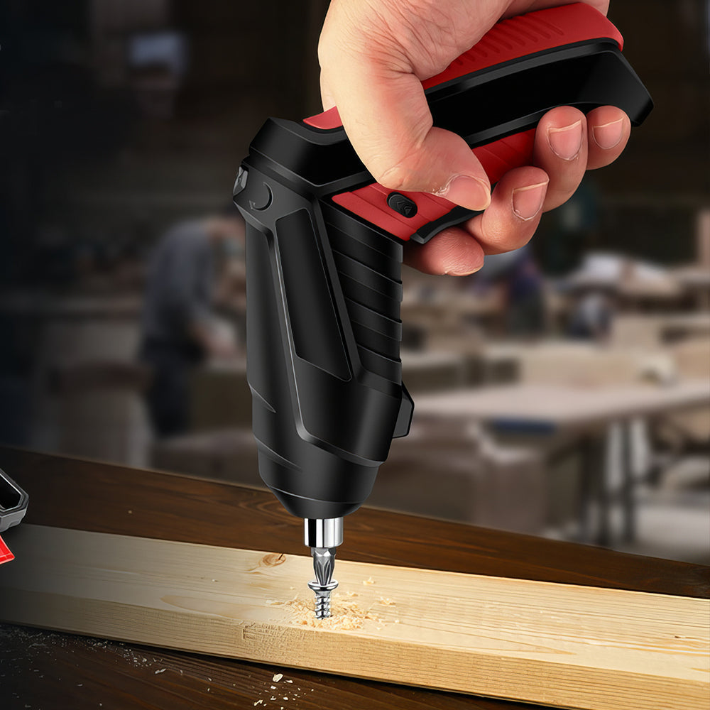 3.6V Cordless Electric Screwdriver 3.5Nm with LED Light & 6-Piece Kit