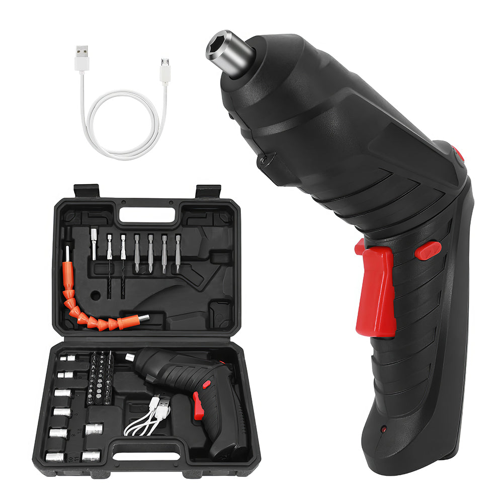 3.6V Rechargeable Cordless Electric Screwdriver Set with 47 Accessories