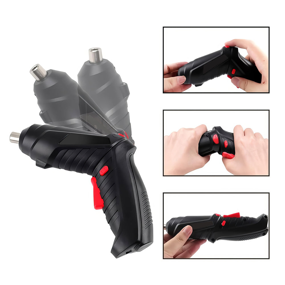 3.6V Cordless Electric Screwdriver 3.5Nm with LED Light & 6-Piece Kit