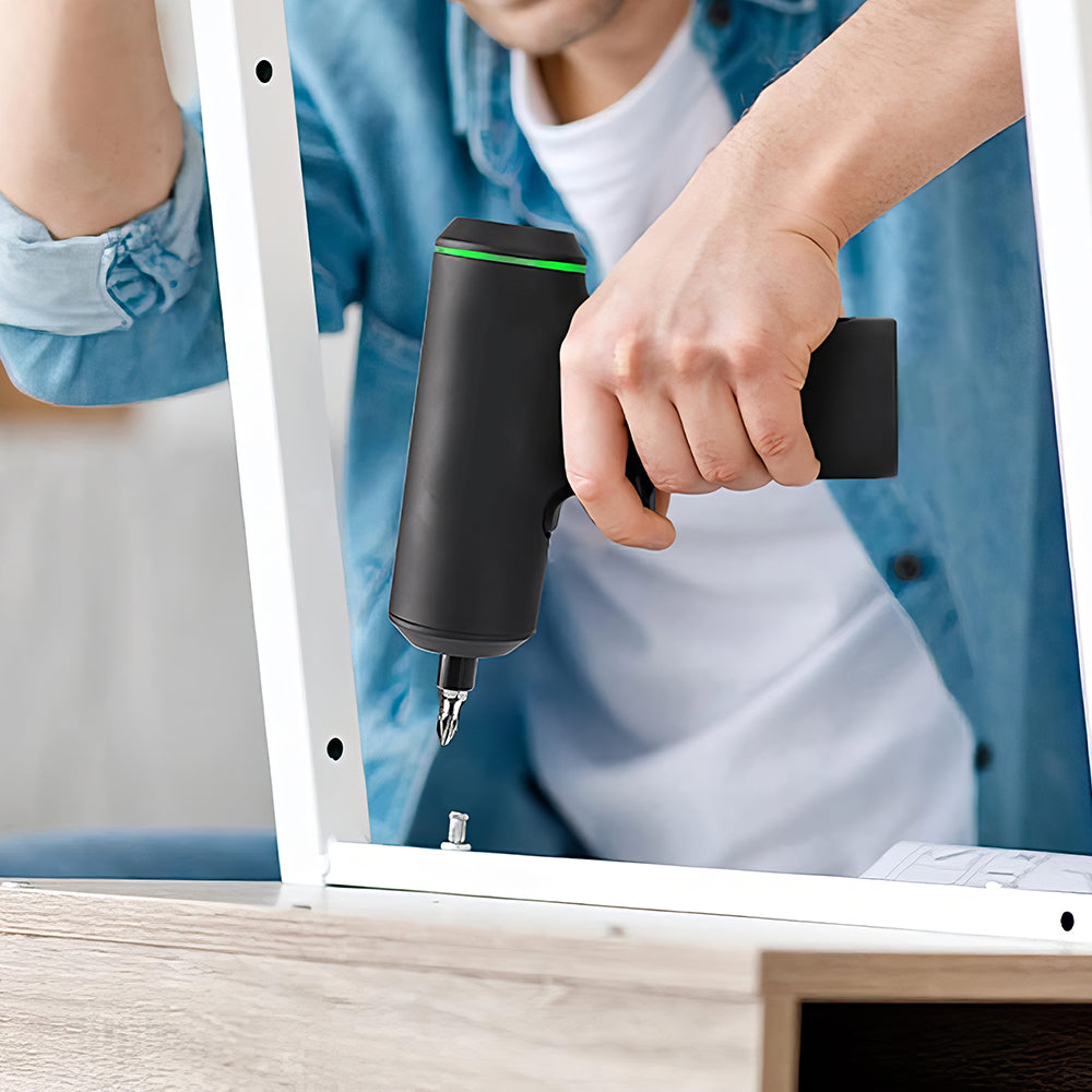 4V Cordless Electric Screwdriver Kit with USB-C Rechargeable Battery, 28pcs Set