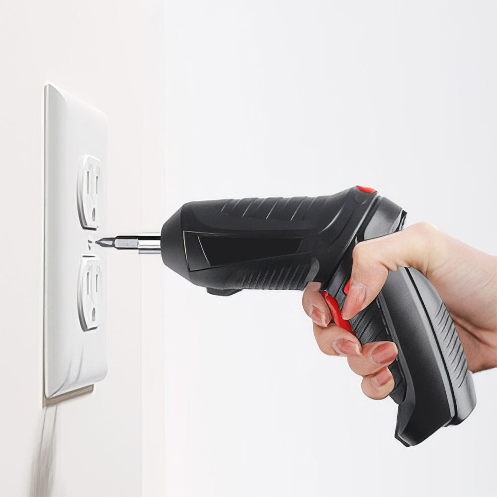 3.6V Cordless Electric Screwdriver 3.5Nm with LED Light & 6-Piece Kit